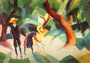 August Macke Children with Goat oil